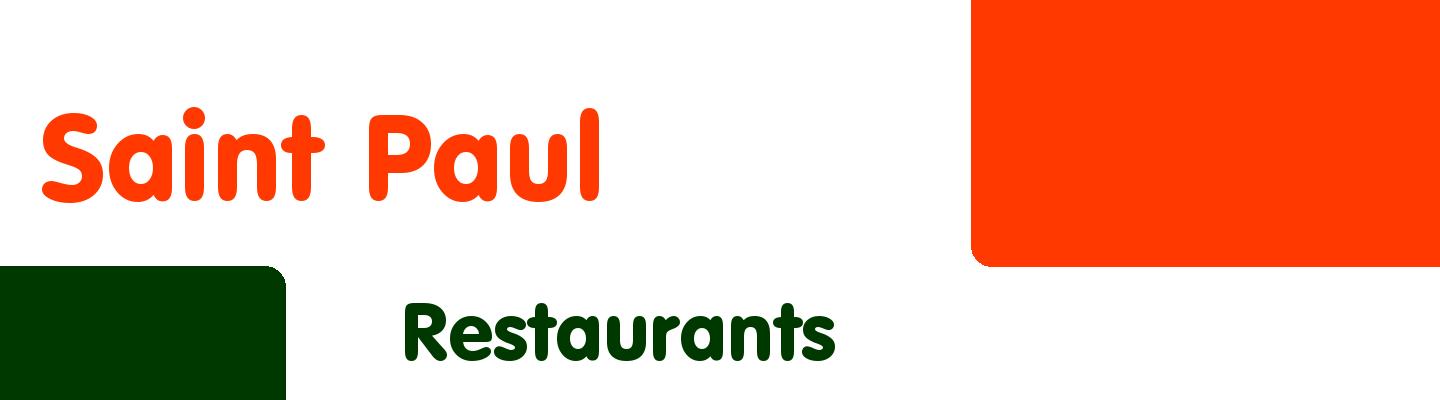 Best restaurants in Saint Paul - Rating & Reviews